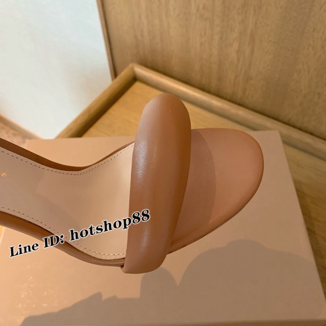 Gianvito Rossi專櫃款一字帶涼鞋 定制羊皮女士拖鞋 dx3601